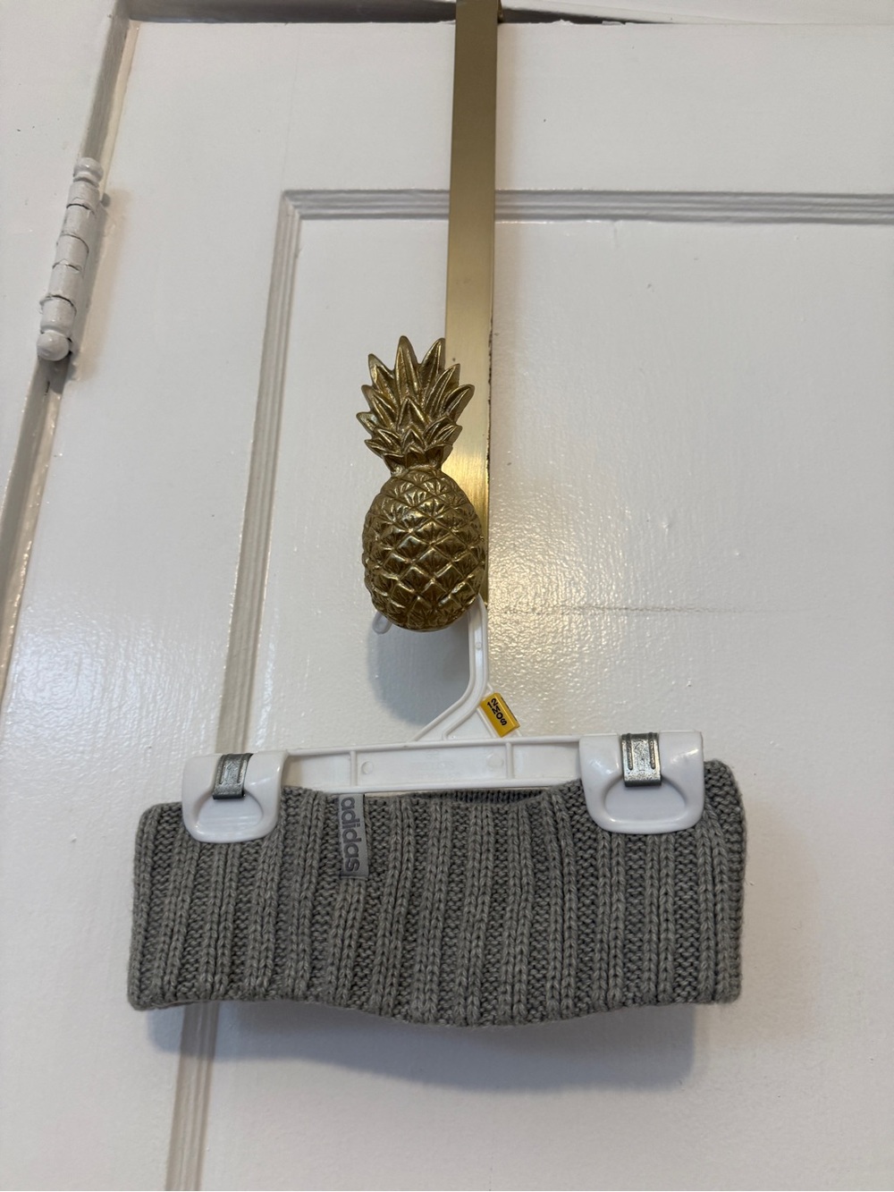 adidas Gray Ribbed Knit Ear Warmer Headband